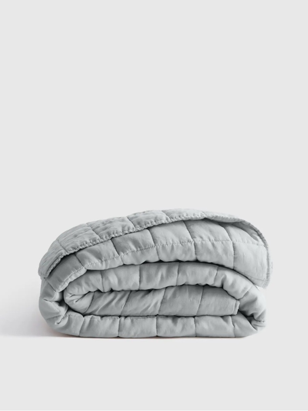 Quince European Linen Box Quilt in Mist King/Cal King 542